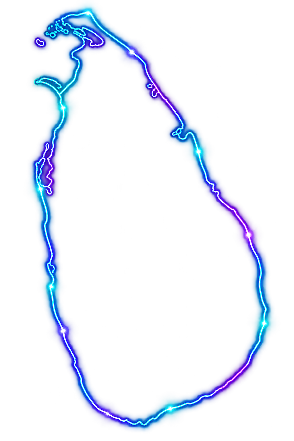 Sri Lanka Map Outline